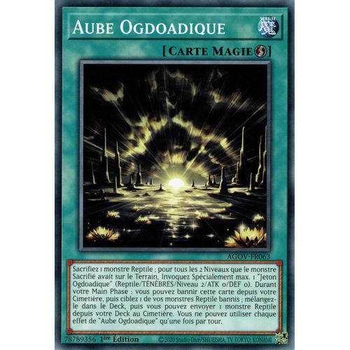 Yu Gi Oh ! Aube Ogdoadique Agov-Fr063 Commune En Français