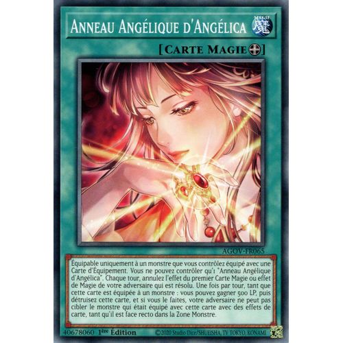 Yu Gi Oh ! Anneau Angélique D'Angélica Agov-Fr065 Commune En Français