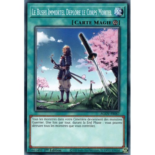 Yu Gi Oh ! Le Bushi Immortel Déplore Le Corps Mortel Agov-Fr067 Commune En Français