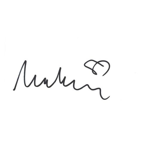 Autographe De : Marc Lavoine