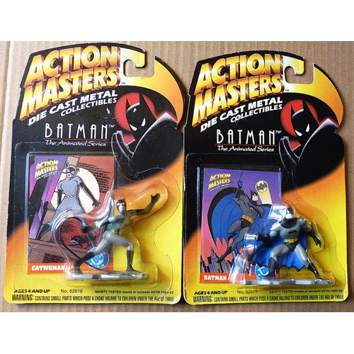 2 Figurines Batman / The Animated Series / Métal Coulé