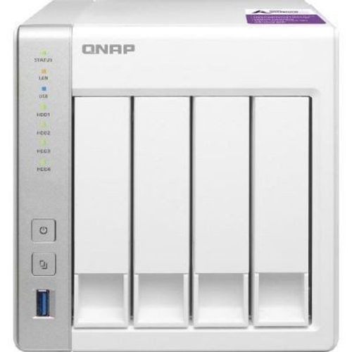 QNAP TS-431P - Serveur NAS - 4 Baies - SATA 6Gb/s - RAID 0, 1, 5, 6, 10, JBOD, disque de réserve 5, 6 disques de secours, disque de réserve 10 - RAM 1 Go - Gigabit Ethernet - iSCSI support