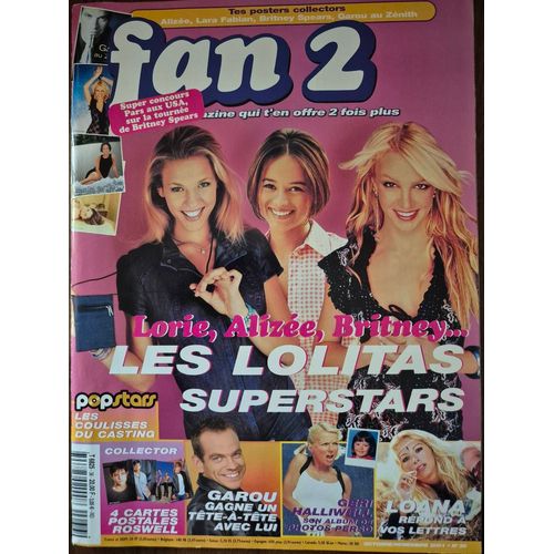 Fan 2 N36 Magazine Revue Octobre/Novembre 2001 Avec Alizée/Garou/Julia Roberts/Geri Halliwell/Loana/Britney Spears/Roméo & Juliette/Eve Angeli/Billy Crawford/Doc Gyneco/Froggy Mix/Kelly Joyce/