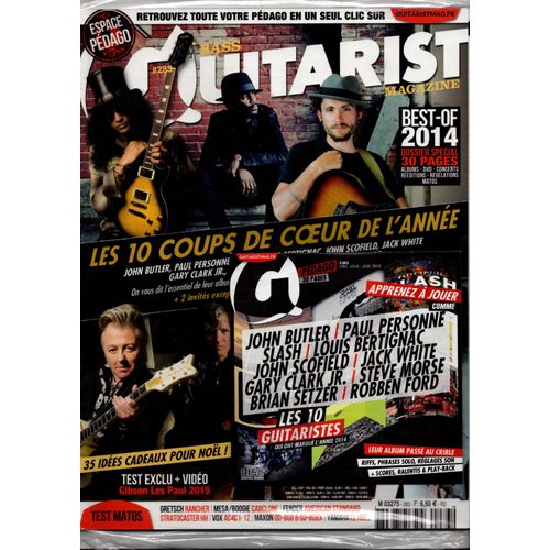Guitarist & Bass 283 Apprenez À Jouer Comme John Butler Paul Personne Slash Louis Bertignac