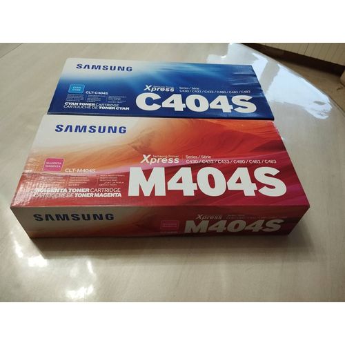 Cartouches C404S cyan et M404S magenta toner pour imprimantes Canon Xpress