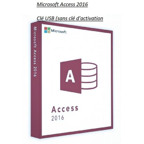 Microsoft Access 2016 Clé USB (sans clé d'activation