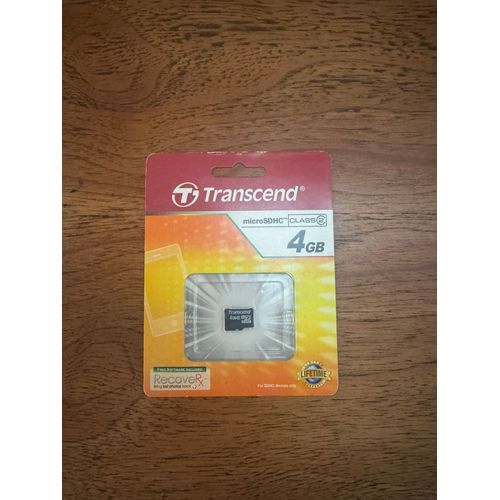 Transcend - Carte mémoire flash - 4 Go - Class 2 - micro SDHC