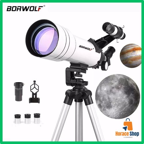 Télescope Professionnel HD 333x, Observation Lune Étoiles Oiseaux
