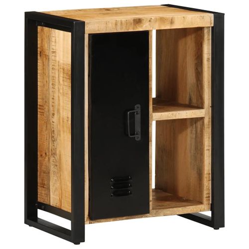 Vidaxl Buffet 55x35x70 Cm Bois De Manguier Brut Massif