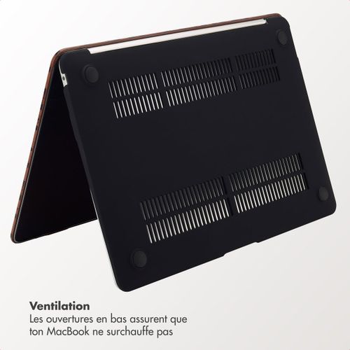 Selencia Sabi Coque MacBook Air 15 pouces (2023 / 2024 M3 chip / 2025 M4 chip) A2941 / A3114 / A3241 Mocha Brown