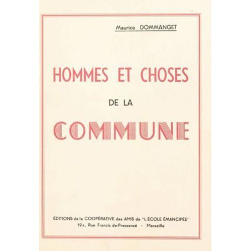 Hommes Et Choses De La Commune