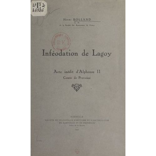 Inféodation De Lagoy