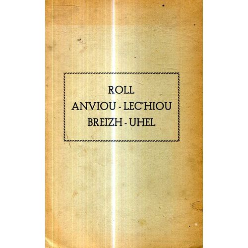 Roll Anvioù Lec'Hioù Breizh Uhel 8 Pajennad War Dro 1948