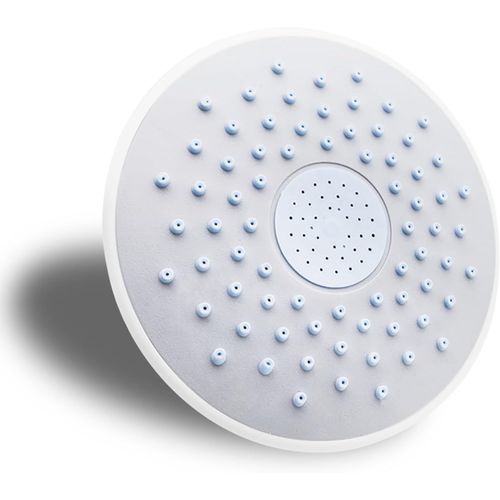 SHIBA-Pommeau de douche rond en caoutchouc de silicone ABS de 19 cm, design vissé, pommeau de douche à pluie, pour cabine de douch[4
