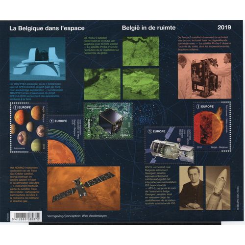 Timbre La Belgique Dans L'Espace 2019