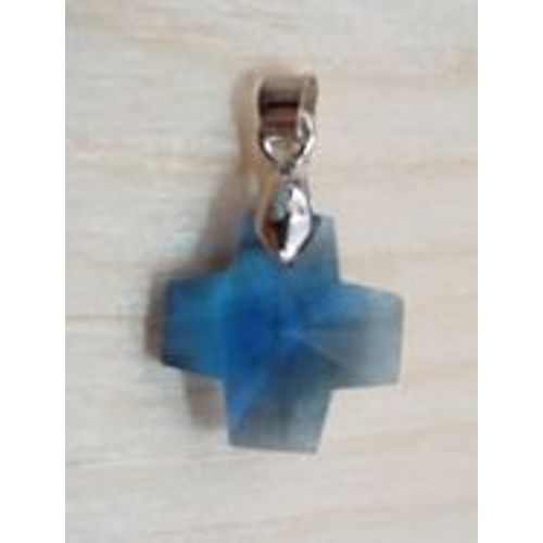 Croix Plaquée Or Cristal Swarovski (Ref D43)
