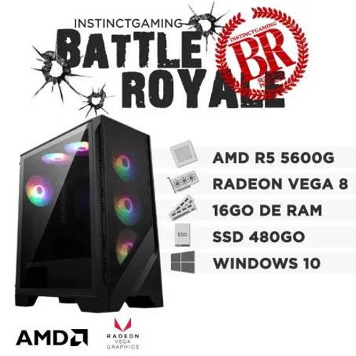 PC Gamer AMD Ryzen 5 5600G - RAM 16 Go - SSD 500 Go