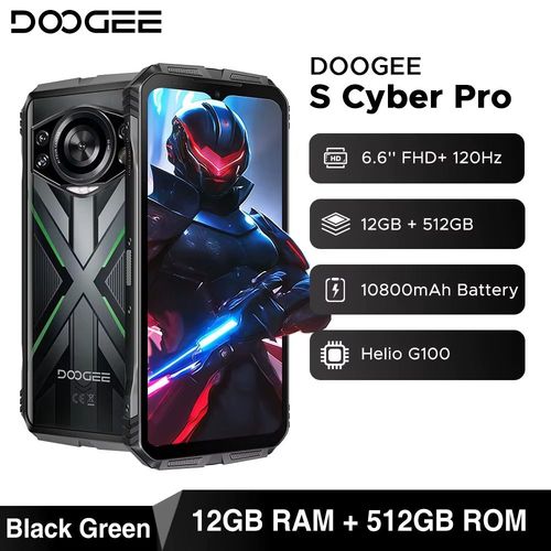 DOOGEE S Cyber Pro 12/512 Go Dual SIM Argent