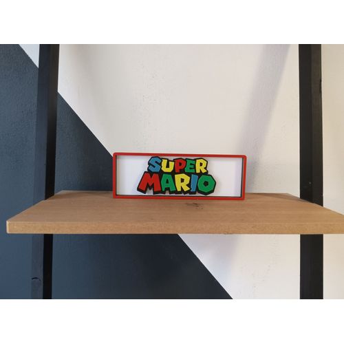 Plaque Jeux Vidéos 3d / Super Mario