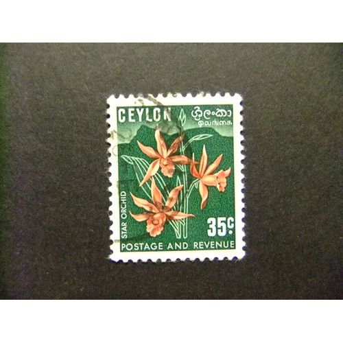 40 Ceylan Ceylon ( Sri Lanka )1951 / Flora Orchidées / Yvert 287 Fu