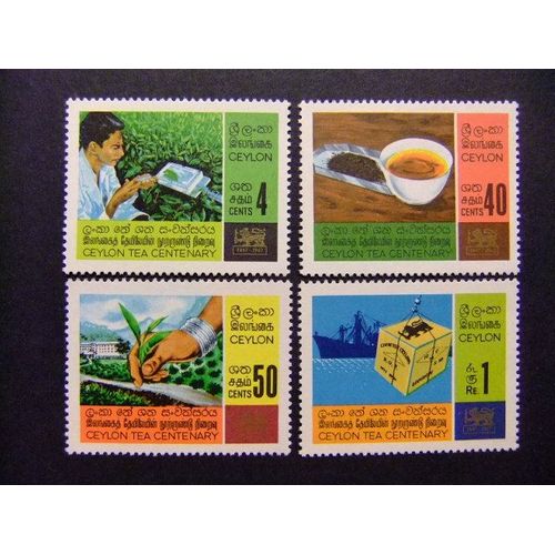 40 Ceylan Ceylon ( Sri Lanka )1967 / La Cultura Del Té / Yvert 377 / 380 Mnh