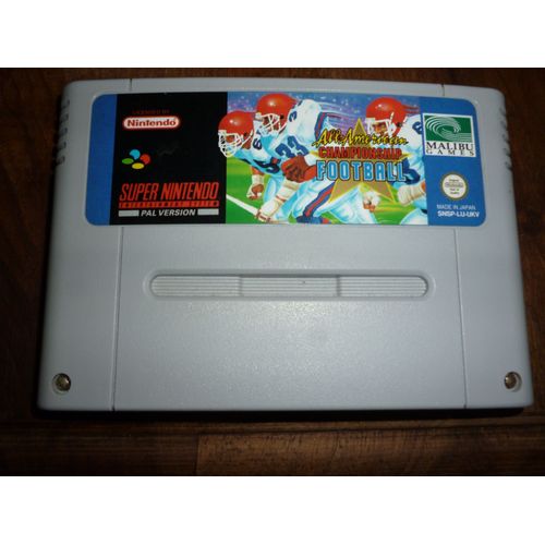 Jeu Super Nintendo " All Américan Champioship Football"