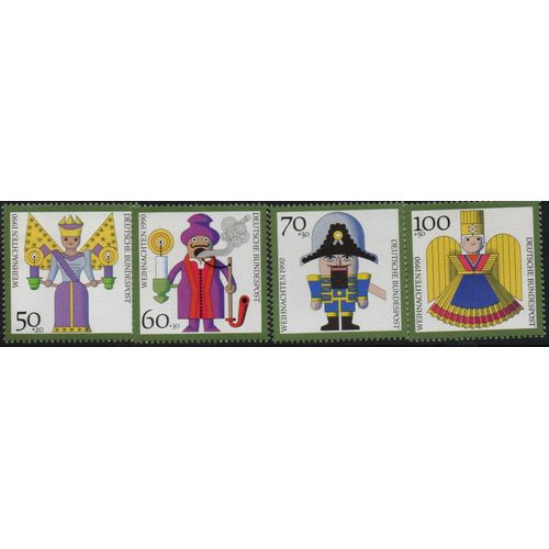 Allemagne Timbres De Noël 1990