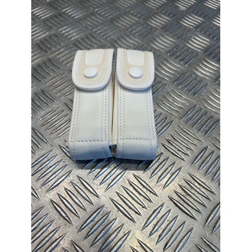 Porte chargeur blanc double gk police gendarmerie neuf