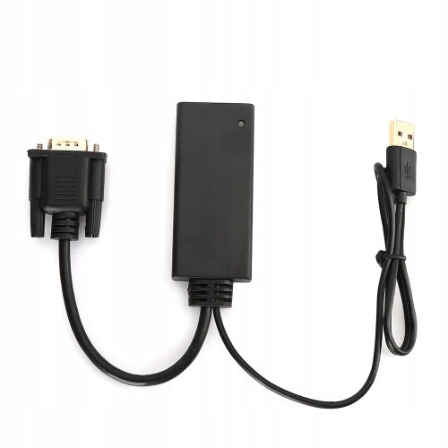 Convertisseur VGA vers HDMI ABS noir, adaptateur USB avec commutateur audio pour X4