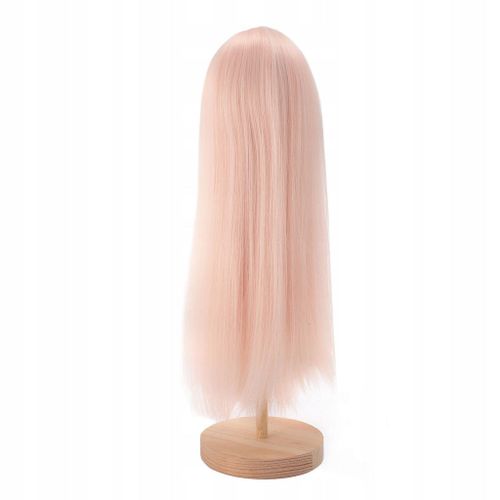 Perruque 1/4 Pour Poupées De 7 À 8 Pouces, Soie Douce Rose
