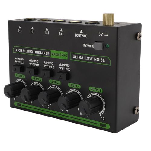 Mixeur 4 canaux 6,35 mm 4 en 1 sortie professionnelle compacte FU