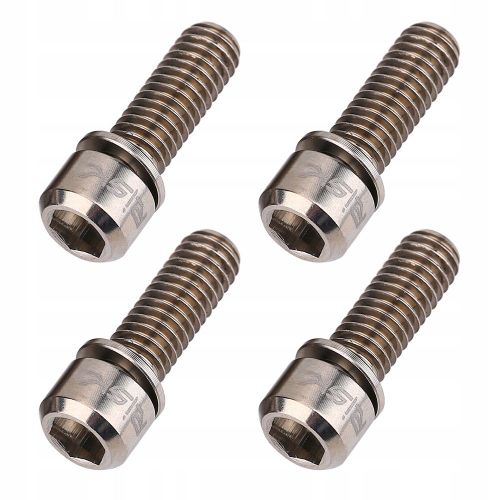 Boulon à vis en alliage de titane M6 x 18 pour support de vélo en titane
