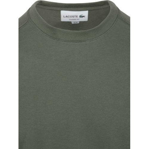 Lacoste T-Shirt Olive Vert Vert Foncé Taille Xxl