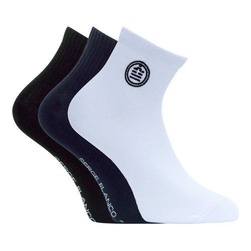 Lot De 3 Paires De Chaussettes Quarter En Coton Peigné Serge Blanco