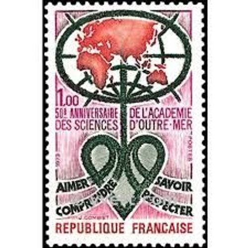 50ème Anniversaire De L'Académie Des Sciences D'Outre-Mer Année 1973 N° 1760 Yvert Et Tellier Luxe