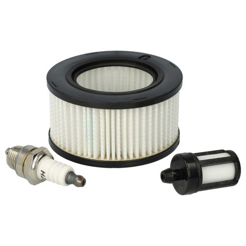 vhbw Kit de filtres à air, à carburant, bougie d'allumage compatible avec Stihl MS 251 C, MS 241 C, MS 251 scie à moteur, à chaîne, tronçonneuse