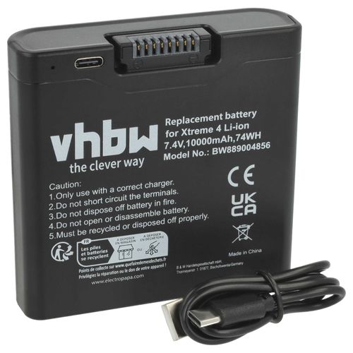 vhbw Batterie compatible avec JBL Xtreme 4 haut-parleurs, enceintes portatives (10000mAh, 7,4V, Li-ion)