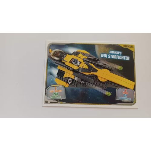 Carte Lego Star Wars Trading Card Collection Anakin's Jedi Starfighter No 168