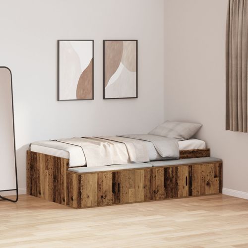Vidaxl Cadre De Lit Bois Ancien 80x200 Cm