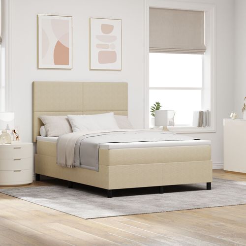 Vidaxl Lit Avec Sommier Avec Matelas Vert Clair Gris 140x200 Cm Tissu En Velours Côtelé
