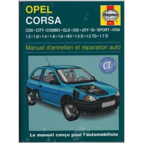 Manuel Entretien Et Réparation Auto Opel Corsa Essence De 1983 À 1993