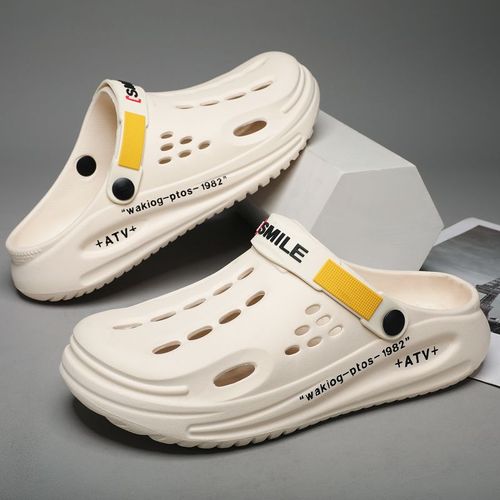 Grande Taille 47 Mode Hommes Sandales De Plage Sabots D'extérieur Pantoufles D'intérieur Confortables Tendance Hommes Chaussures Décontractées Maison Chaussures De Jardin Sandales