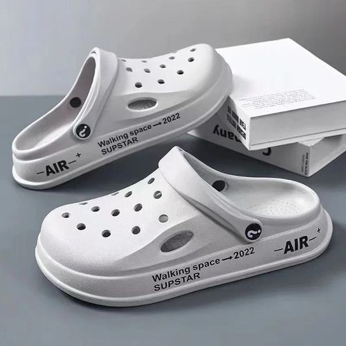 Pantoufles D'été Antidérapantes Pour Hommes,Chaussures De Plage Décontractées,Respirantes,Semelle Eva,Visage En Pvc,Design Transfrontalier,2024