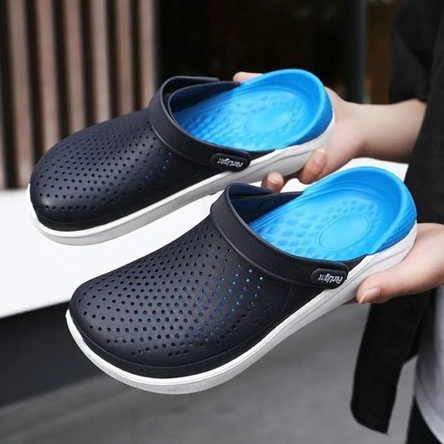 Pantoufles D'été Antidérapantes Pour Hommes,Chaussures De Plage Décontractées,Respirantes,Semelle Eva,Visage En Pvc,Design Transfrontalier,2024