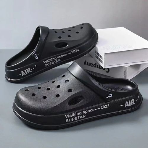 Pantoufles D'été Antidérapantes Pour Hommes,Chaussures De Plage Décontractées,Respirantes,Semelle Eva,Visage En Pvc,Design Transfrontalier,2024