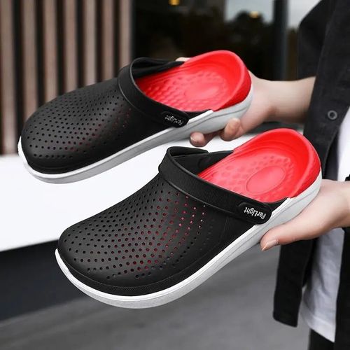 Pantoufles D'été Antidérapantes Pour Hommes,Chaussures De Plage Décontractées,Respirantes,Semelle Eva,Visage En Pvc,Design Transfrontalier,2024