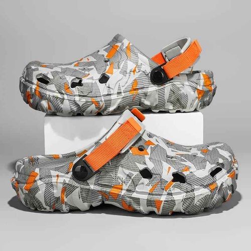 Sandales D'été Pour Hommes,Sabots D'extérieur,Pantoufles À Fond Épais,Sabots De Jardin,Chaussures De Maison,Sandales Décontractées À Trous,Grande Taille 46 47