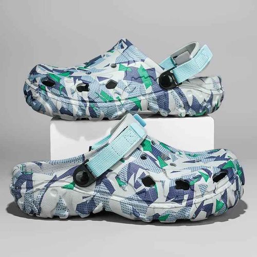 Sandales D'été Pour Hommes,Sabots D'extérieur,Pantoufles À Fond Épais,Sabots De Jardin,Chaussures De Maison,Sandales Décontractées À Trous,Grande Taille 46 47
