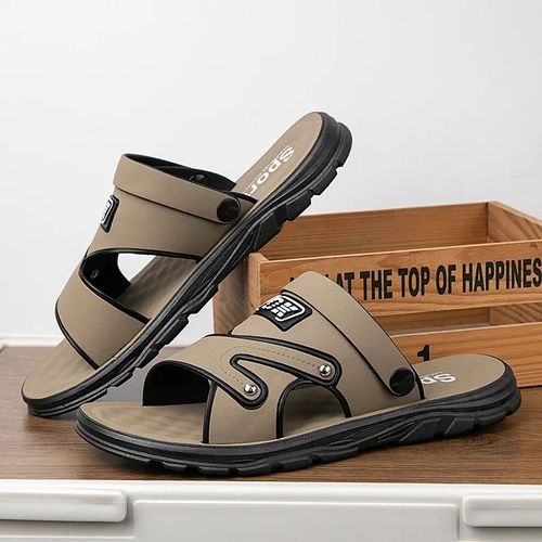 Chimsummer-Sandales Coordonnantes Pour Hommes,Chaussures De Plage À La Mode,Pantoufles À Semelle En Pvc