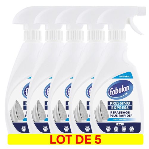 FABULON Lot de 5 Sprays repassage express 4en1 - Repassage rapide - 500ml